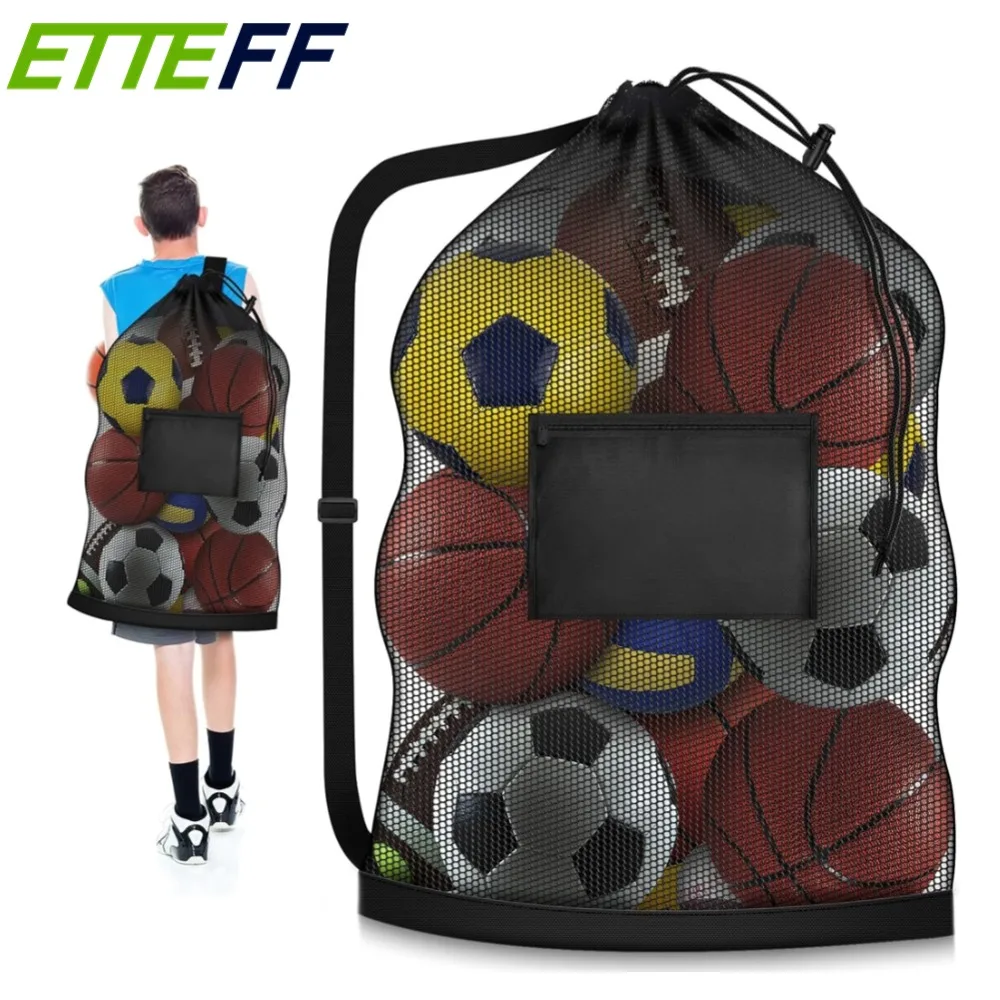 

1PCS Heavy Duty Mesh Ball Bag,Basketball Bag for Balls,Ball Bags Mesh for Soccer/Volleyball/Football