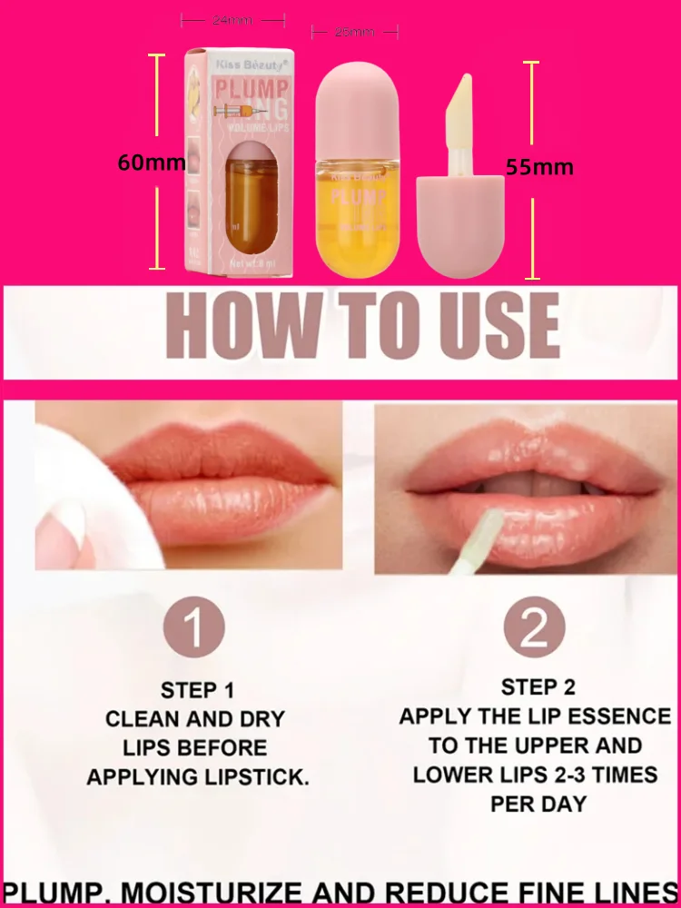 Long Lasting Lip Plumper Oil Instant Volumising Enhancer Lip Serum Collagen Lips Volume Increases Lipgloss Sexy Cosmetic