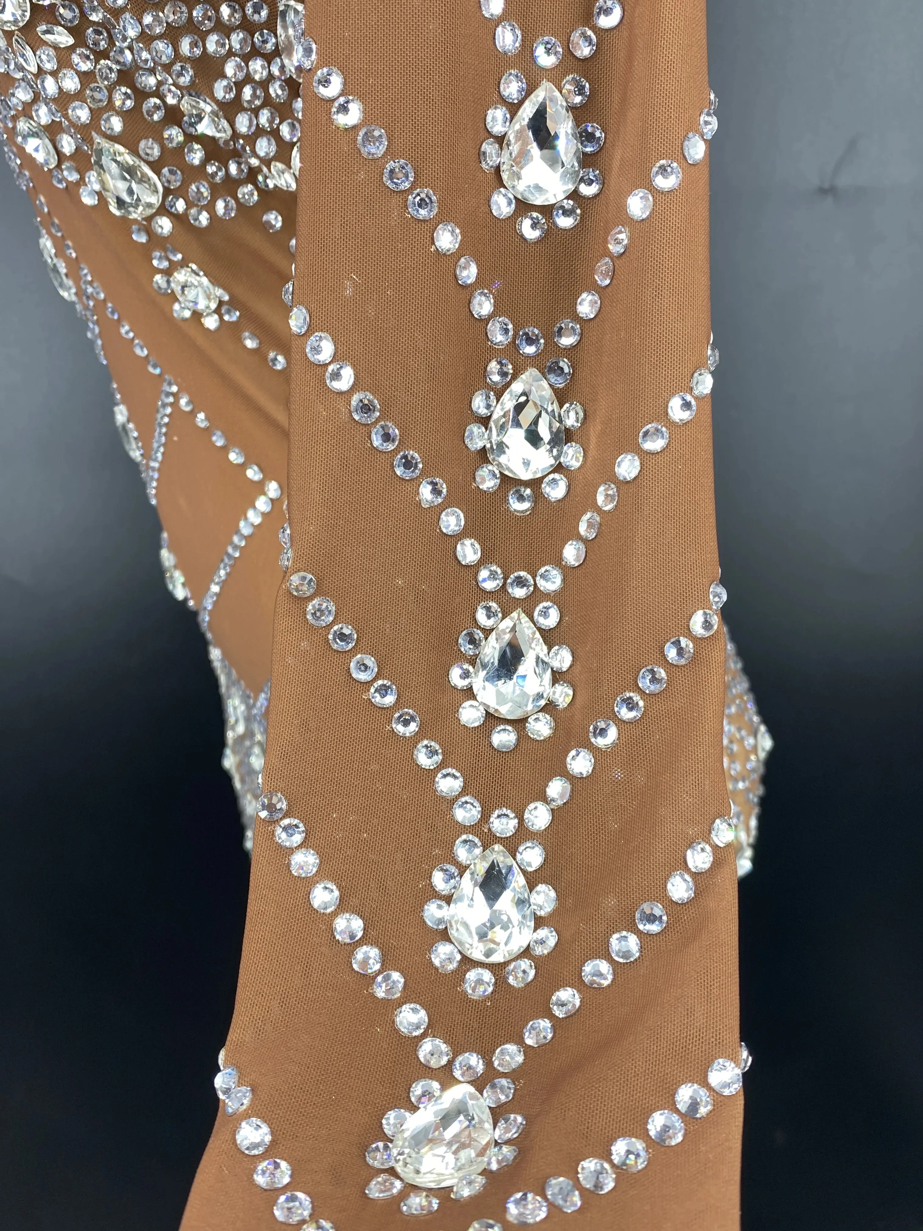 ZD جديد فضي الراين دنة فستان المرأة عيد ميلاد احتفال بلورات فستان صغير مساء أنثى المغني تظهر فستان مطاطي