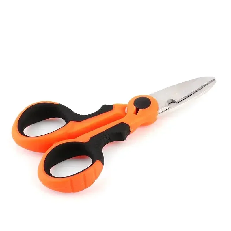 420 Stainless Steel Fishing Scissor Accessories Electrician Plier Cut Fishing Tools Scissors Fishing Portable Scissors