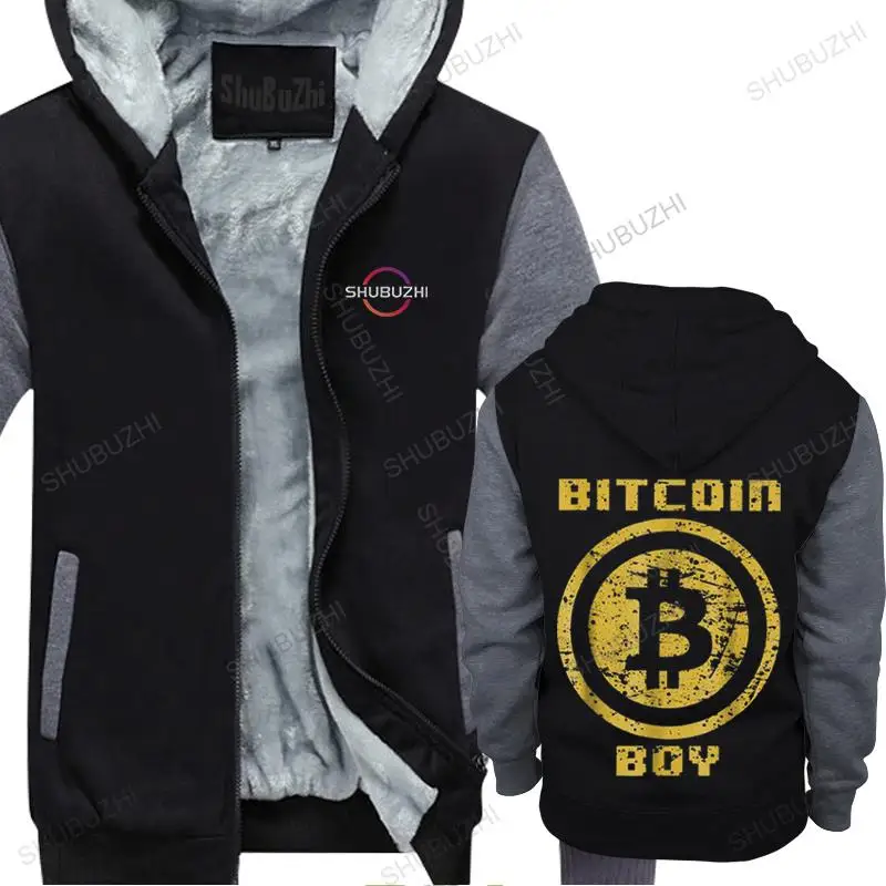 

Cryptocurrency Bitcoin Boy for Men fall Casual hoodies Stylish Crypto Btc Blockchain Geek thick hoodies Cotton fleece Top