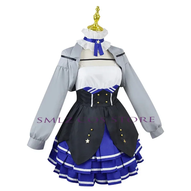 Doki Bird Cosplay Anime Vtuber Dokibird Costume Dress Uniform Coat Hat Wig Set Party Role Play Selen Tatsuki Outfit for Woman