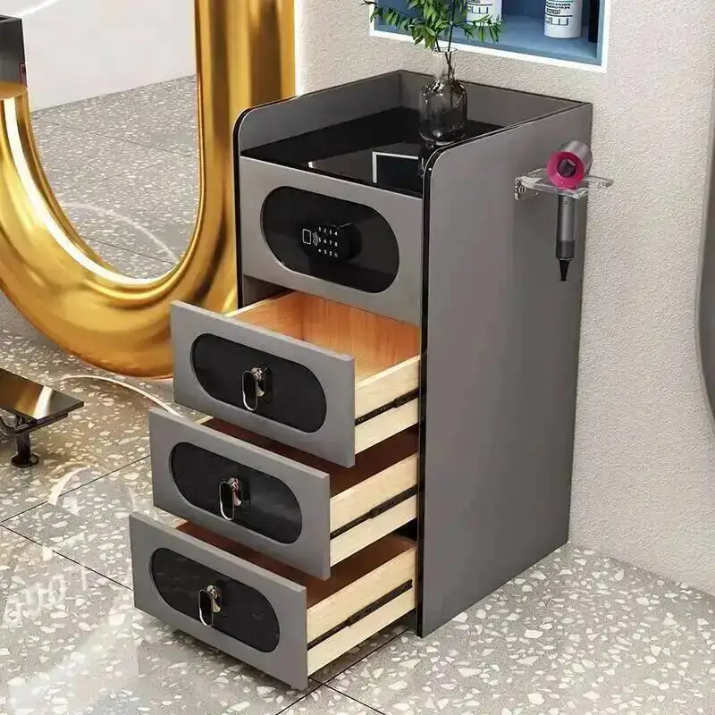 

Beauty Shop Trolley Simple Design Barber Modern Salon Dedicated Storage Cabinet Multi-layer Kapsalon Opbergkast Salon Furniture