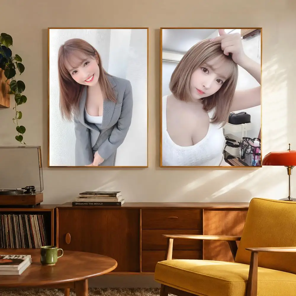 Voice Actress Mikami Yua Poster Digital Solvent Print Waterproof PP Fade-Resistant Wall Art Room Decor Gift
