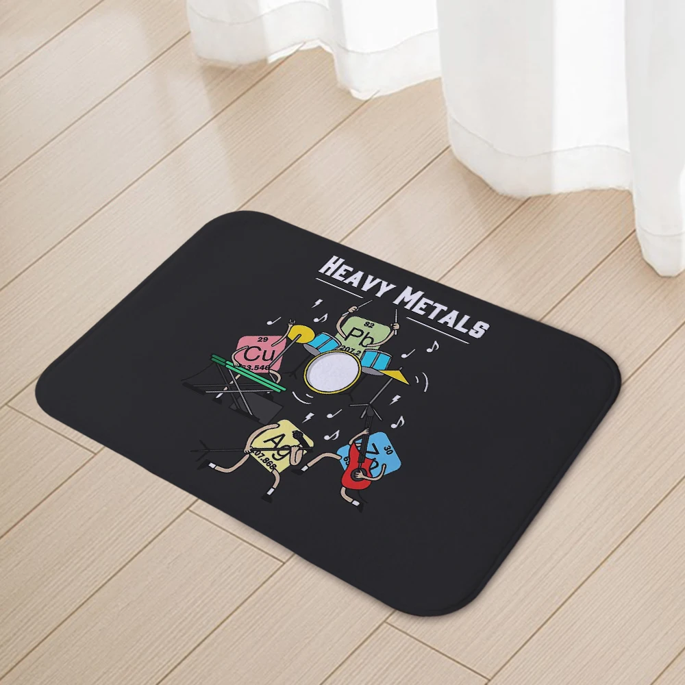 Heavy Metals Rock Chemistry floor pad house carpet door pad modern decorative carpet anti -sliding floor pad 016