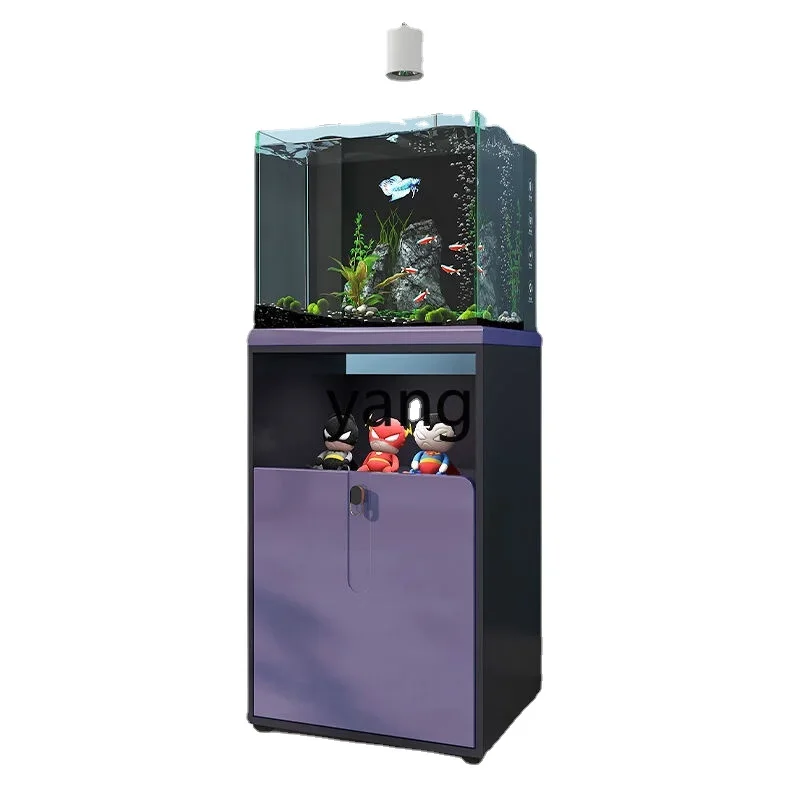 

Yhl Living Room Aquarium Small Back Filter Landscape Ecological Floor Home