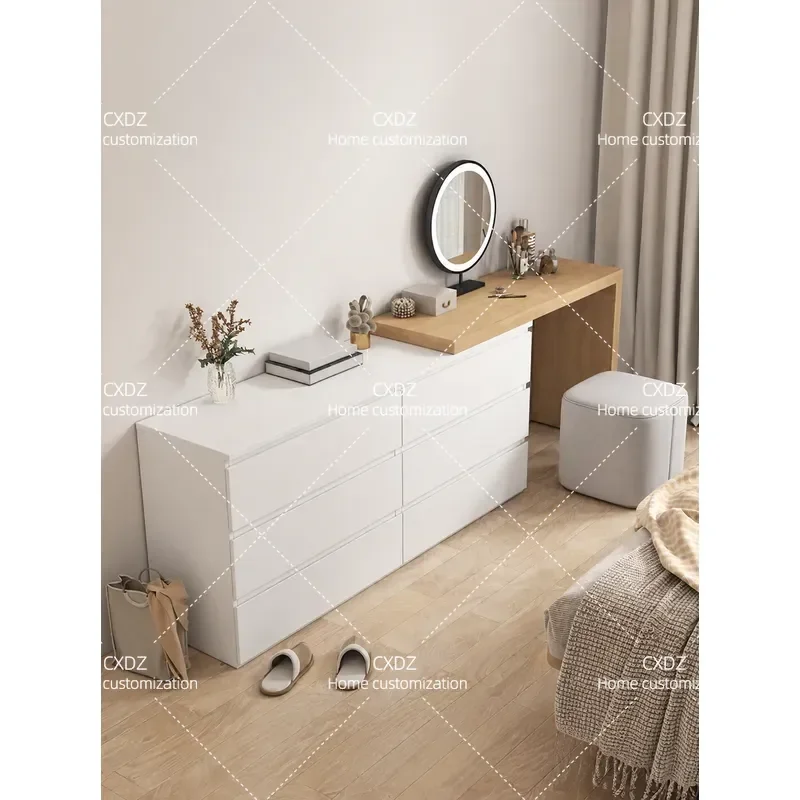 White Bedroom Dresser Chest of Drawers Storage Cabinet for Small Apartment Master Bedroom Living Room End of Bed Locker