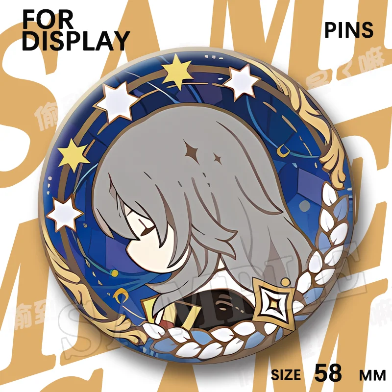 Stelle Caelus Badges Pins Anime Honkai Star Rail Women Brooch Fashion Creative High Quality Cosplay Brooches for Bag Accessorie