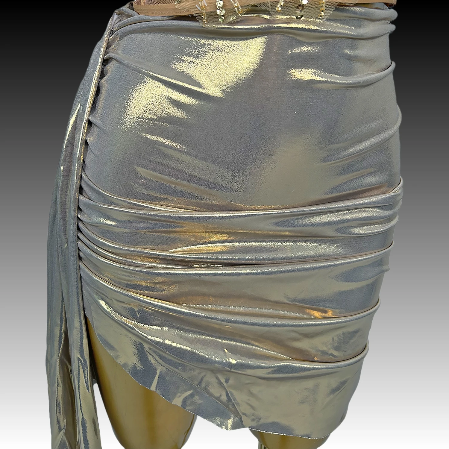 Sexy fasciatura Top abito corto per le donne Party Evening Prom festeggia compleanno fotografia vestito cantante Show Wear Nightclub Prom