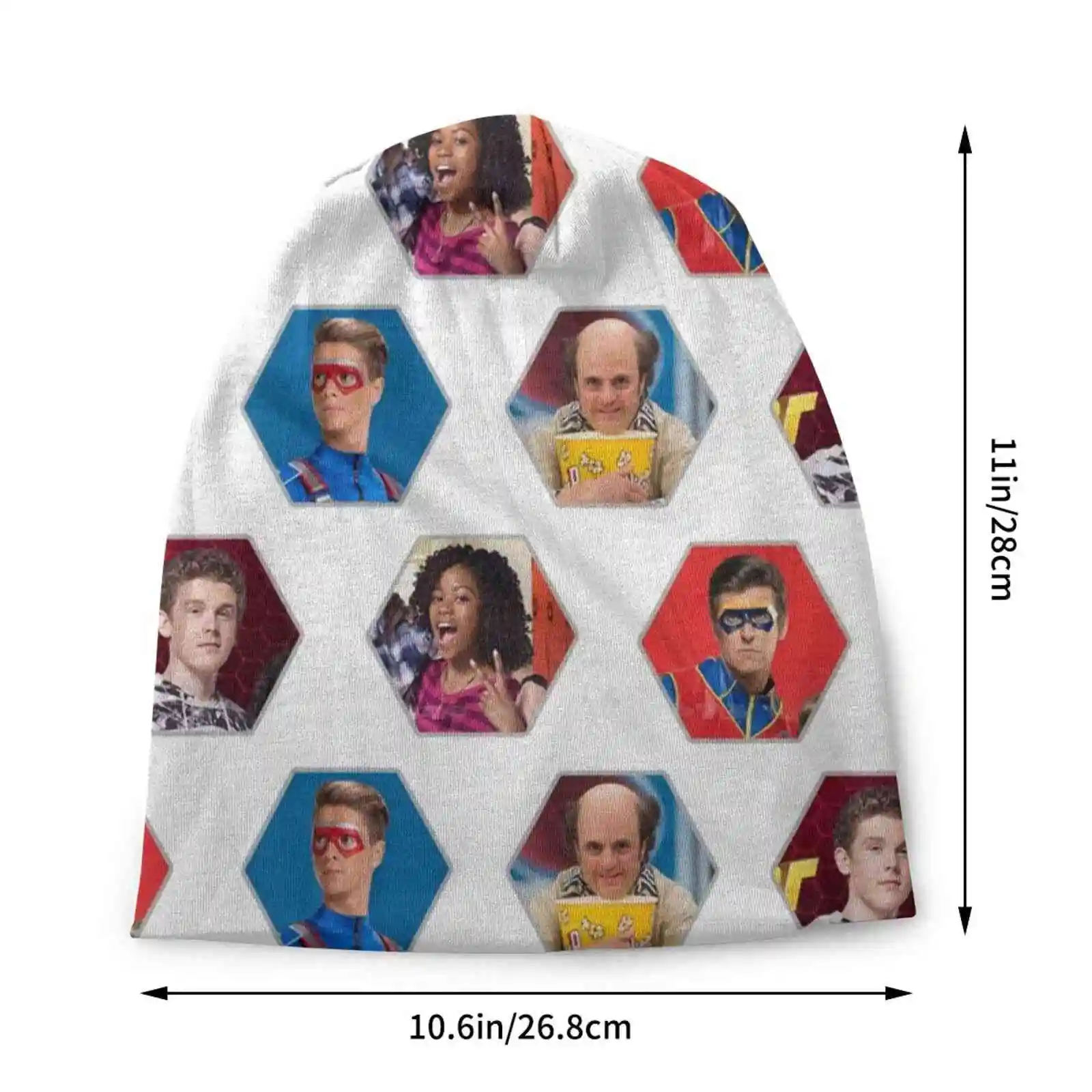 Henry Danger-Hexagon Knitted Hat Warm Beanie Outdoor Caps Henry Danger Edit Fanart Hexagon Pictures Jace Norman Cooper Barnes