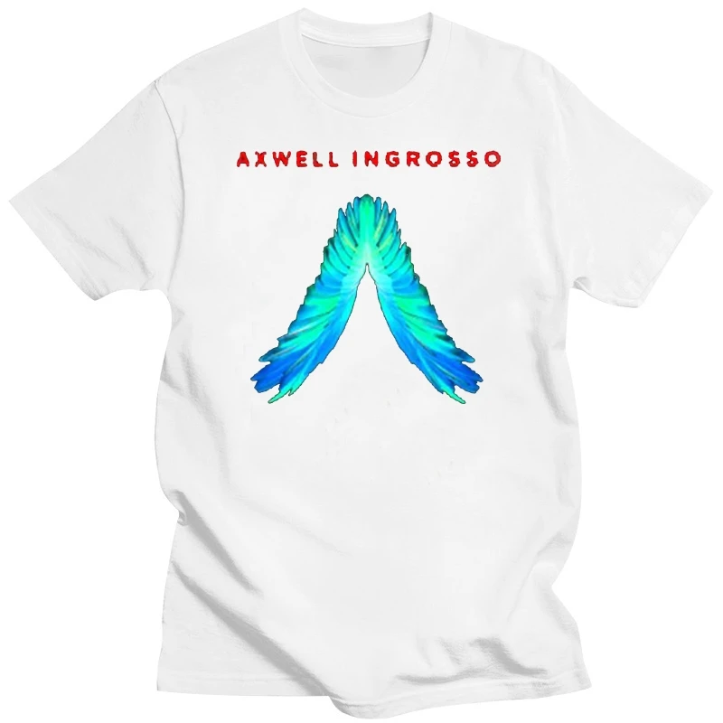 Мужская хлопковая футболка с коротким рукавом, с логотипом DJ Axwell и Ingrosso, цвет черный, размеры от S до 2XL