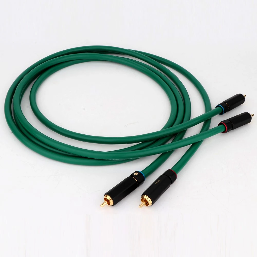 مرحبا نهاية Mclntosh 2328 النحاس + الفضة RCA كابل الصوت RCA ربط كابل RCA ذكر إلى ذكر كابل الصوت لمكبر للصوت CD DVD