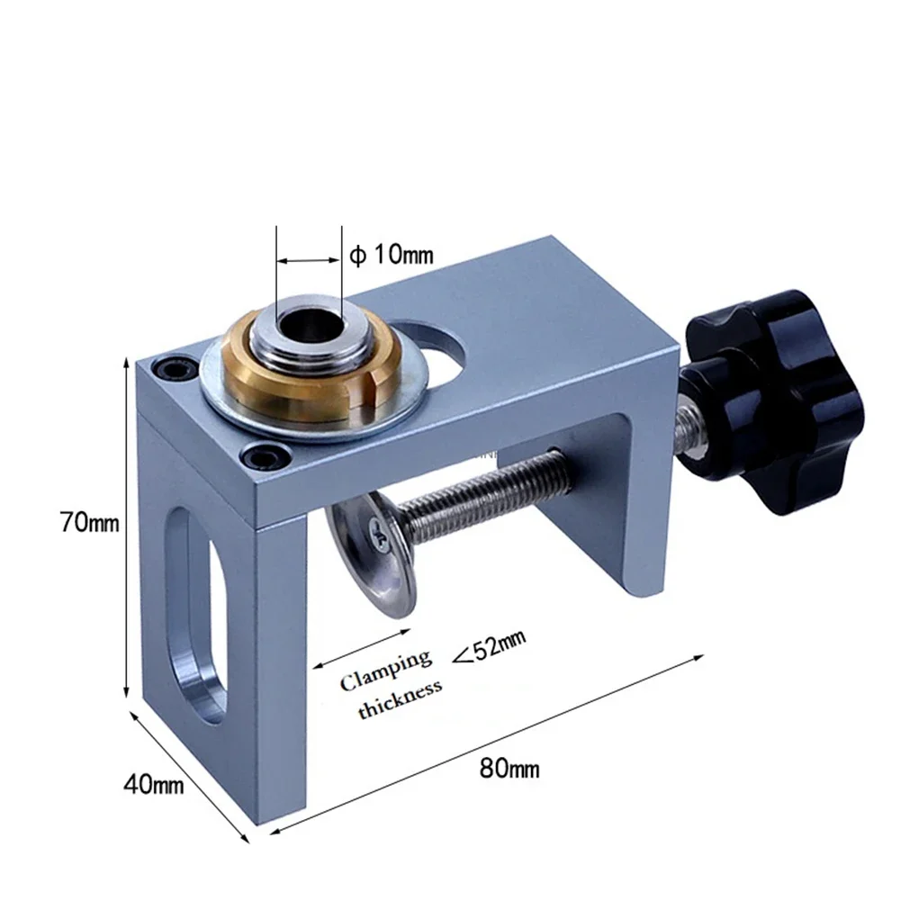 Imagem -06 - Dowel Drill Guide Jig Rebound Cabinet Wood Punching Locator Auxiliar de Conexão Hole Puncher Woodworking Tools mm 10 mm 12 mm