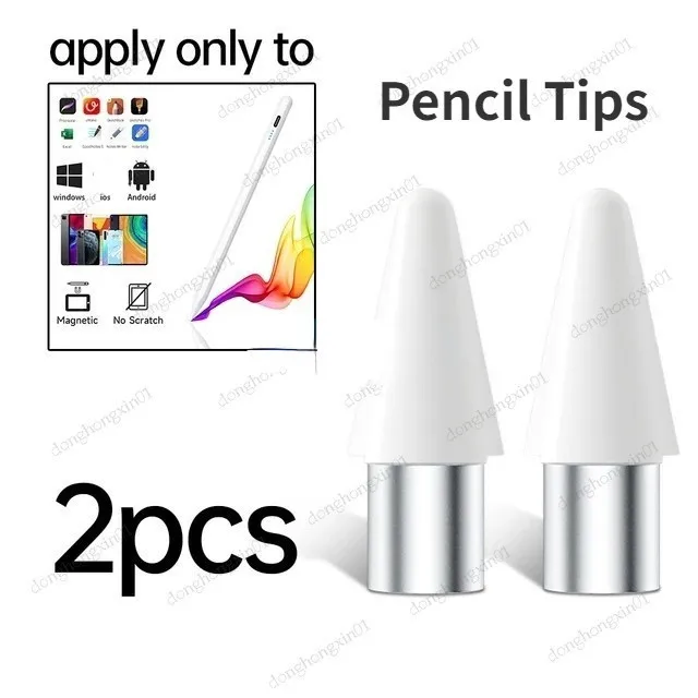 2PCS Tablet Stylus Pen Spare Pencil Tips Touch Screen Replacement Pen Nibs Tip Touchscreen Pen Precise No Delay Spare Nib