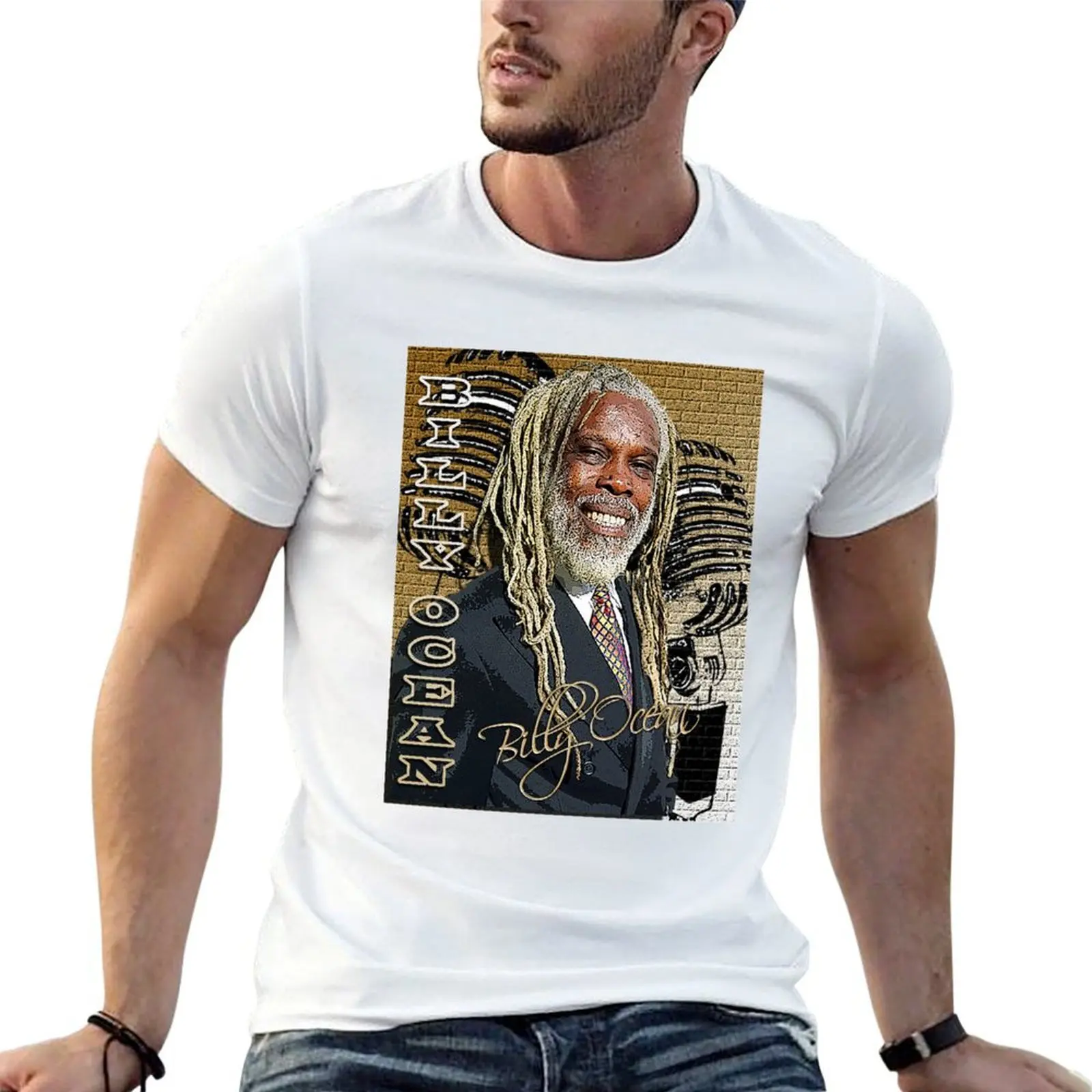 Billy Ocean Hair D-1 Shirt T-Shirt Blouse anime clothes mens t shirt graphic