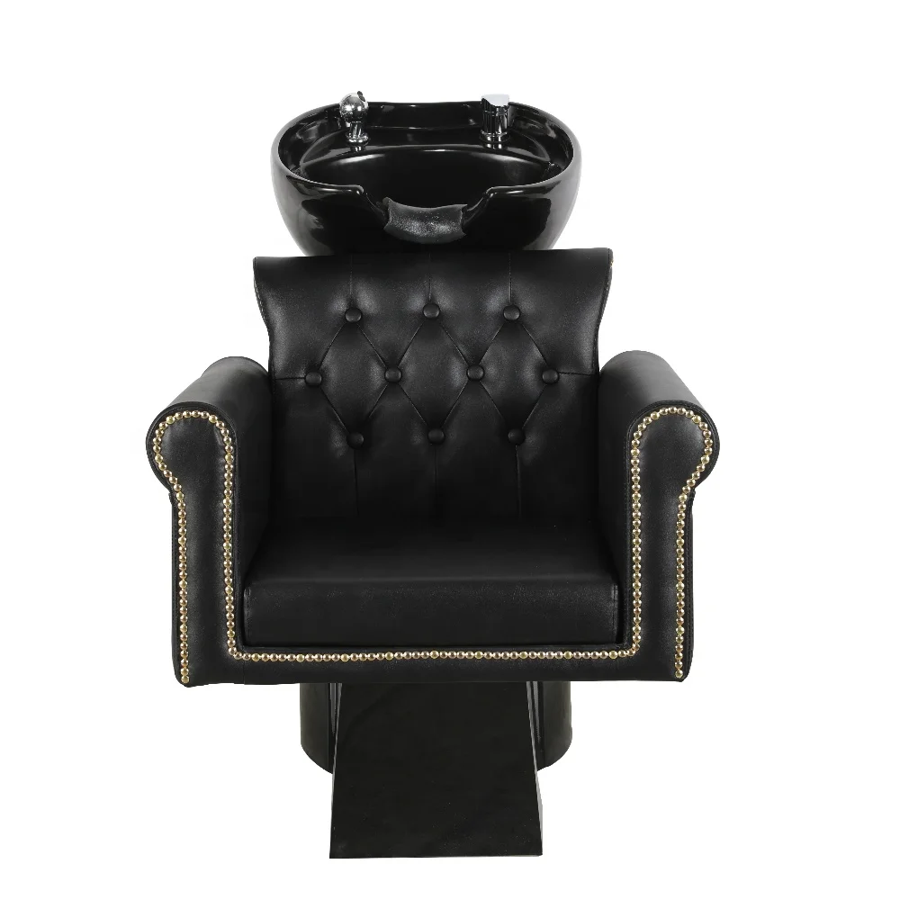 

Shampoo Chair with Fiberglass Base Hot Sale Comfortable Hair Washing Unit;factory Sale Hair Salon Wash Bowl