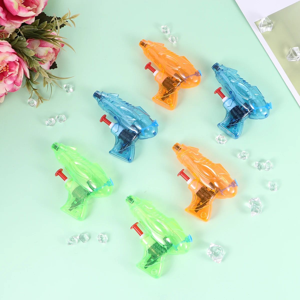 12pcs Pistol Semprot Transparan untuk Anak-Anak: Mini Pistol Air Warna-warni untuk Pesta Kolam Renang Musim Panas, Mandi, Bermain di Luar Ruangan, Aktivitas Seru, Semprotan Anak