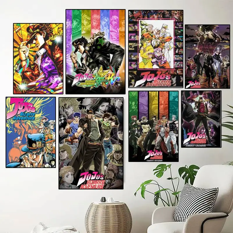 Anime JoJos Bizarre Adventure POSTER Poster Prints Wall Painting Bedroom Living Room Decoration Home