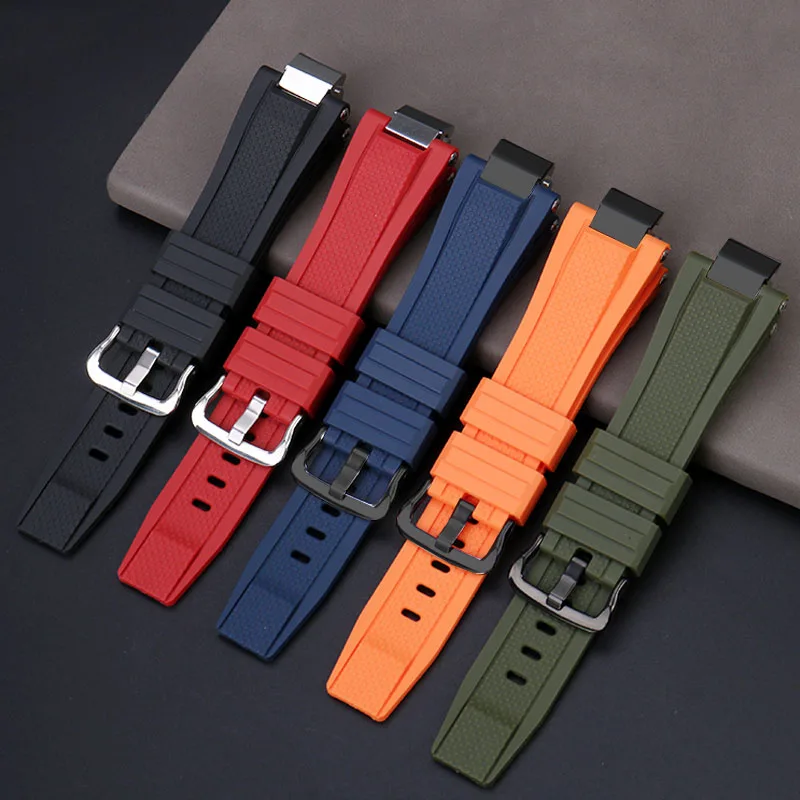 Silicone strap suitable for Casio G-SHOCK Steel Heart series MTG-B3000 modified rubber waterproof men's watch accessories