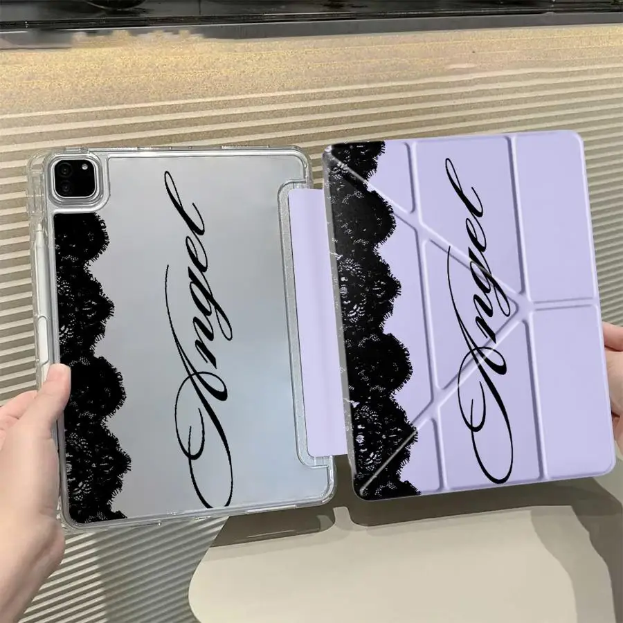 

Floral Pattern Art Y-Fold Holder Cover Tablet Case For iPad Mini 6 7 Pro 11th 10th 9th 8th 7th 12.9inch Air 4 5 M3 M2 1 2 M4