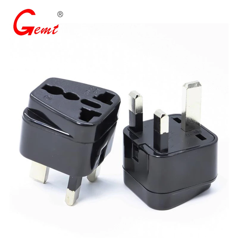 Singapore\Malaysia\UK Standard Black Travel Plug Adapter WD-7 British Conversion Plug\HK\Middle East Countries 2 Pcs