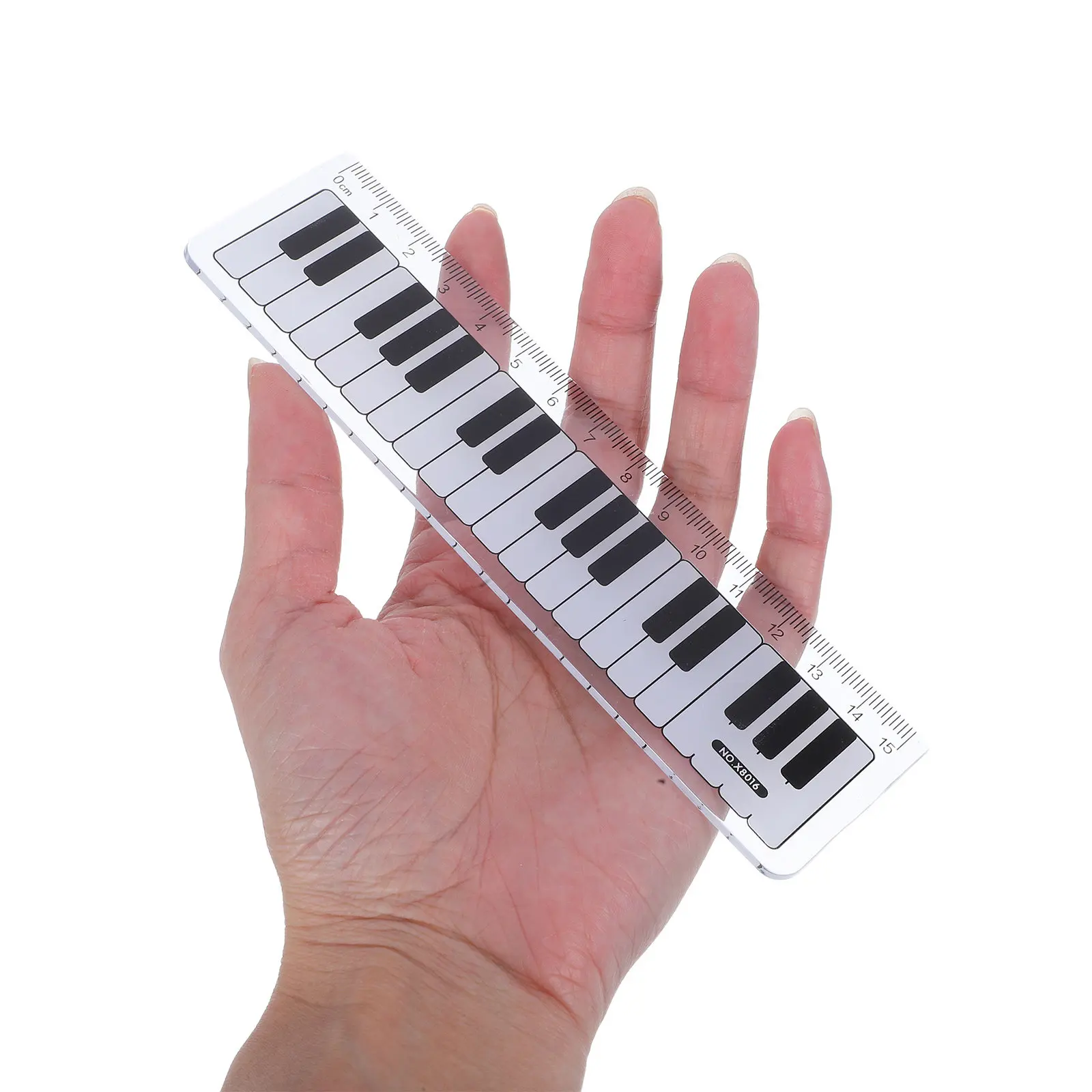 10Pcs Piano Ruler 15Cm Plastic Straight School Supplies Rulers Music Classroom Learning Tool Plastic Metric Measuring Rulers