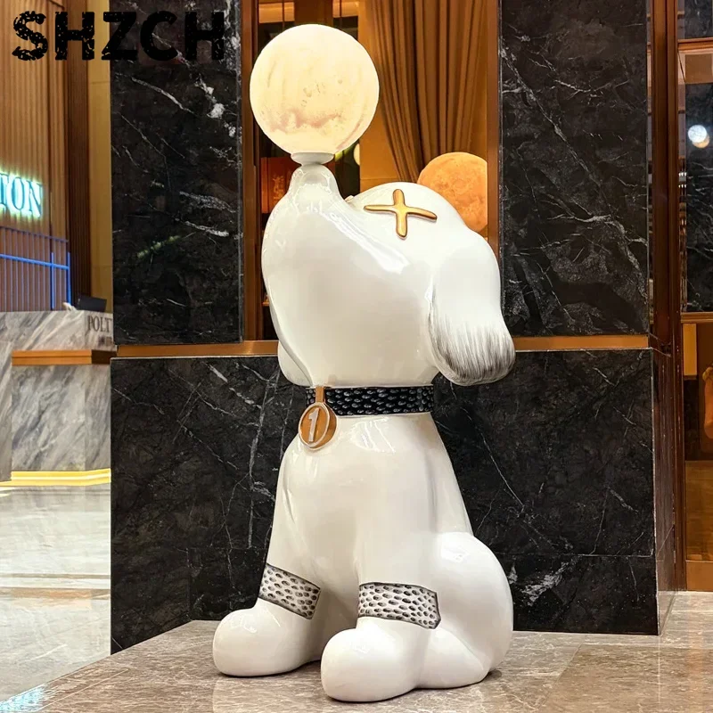 Beagle Floor-standing Decorative Piece for Living Room, Perfect for A High-end TV Stand, Housewarming Gift. Home Decor