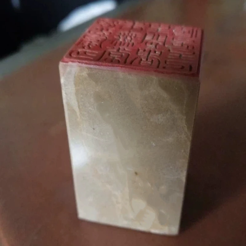 3cm Natural Stone Square Finished Seal Poem Carved Leisure Stamp Chinese Calligraphy Seal Painting Lacquer Stamping Handmade