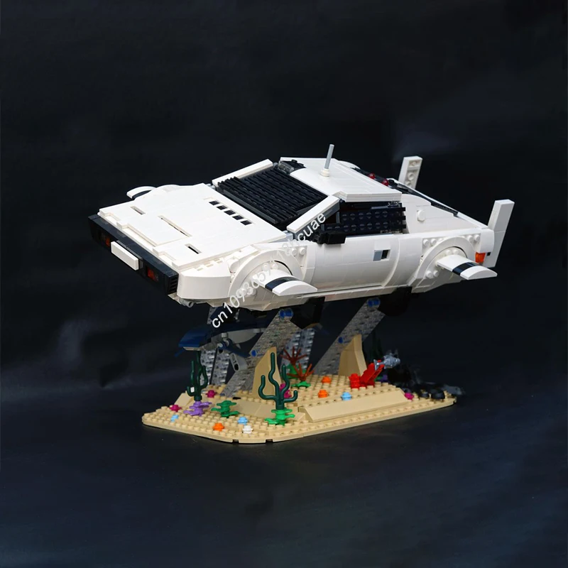1543PCS MOC James BondS's 1977 Lotus Esprit S1, Wet Nellie Sports Car Model Building Block Stacking Brick Creative Toy Kid Gift
