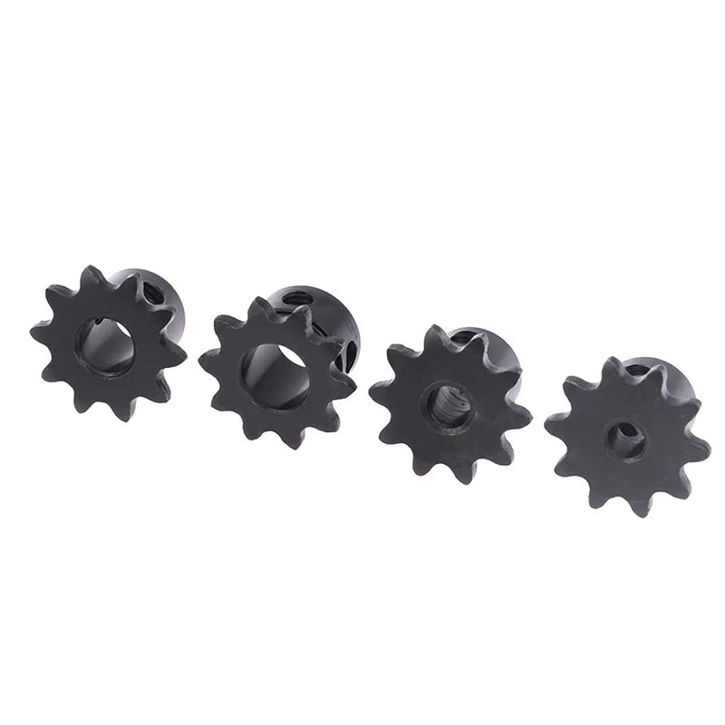 04C Chain Gear 45# Steel 10 Teeth Industrial Sprocket Wheel With Top Wire Bore 5MM 6MM 8MM 10MM