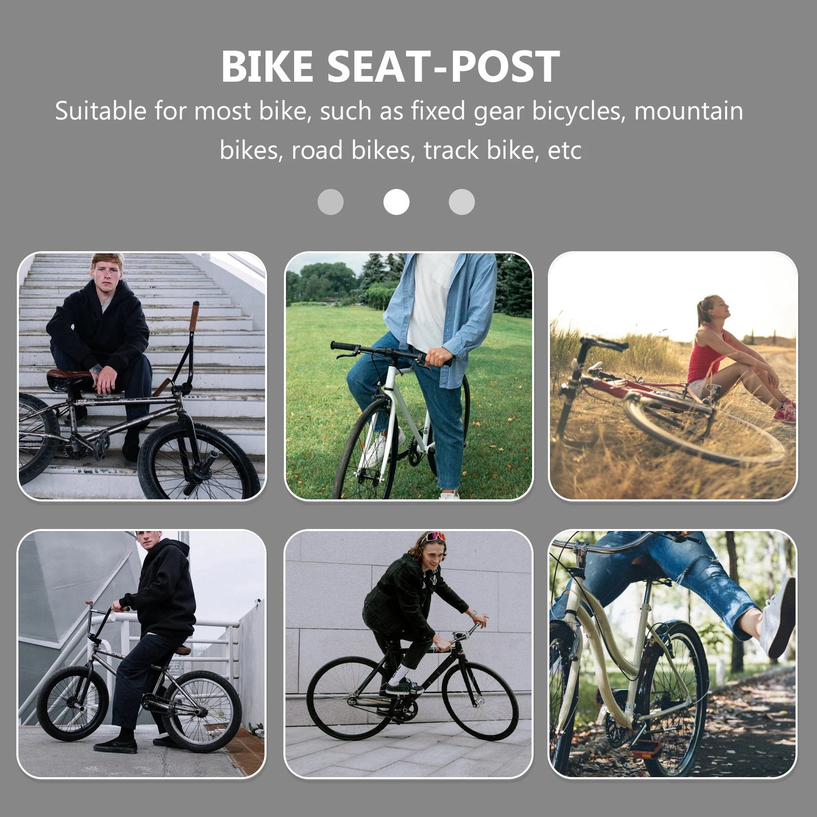 

1 pc Aluminum Alloy Bike Seat Post Extended 27.2 26 8mm Diameter Bicycle Seat Tube Replacement Lightweight Durable for Road