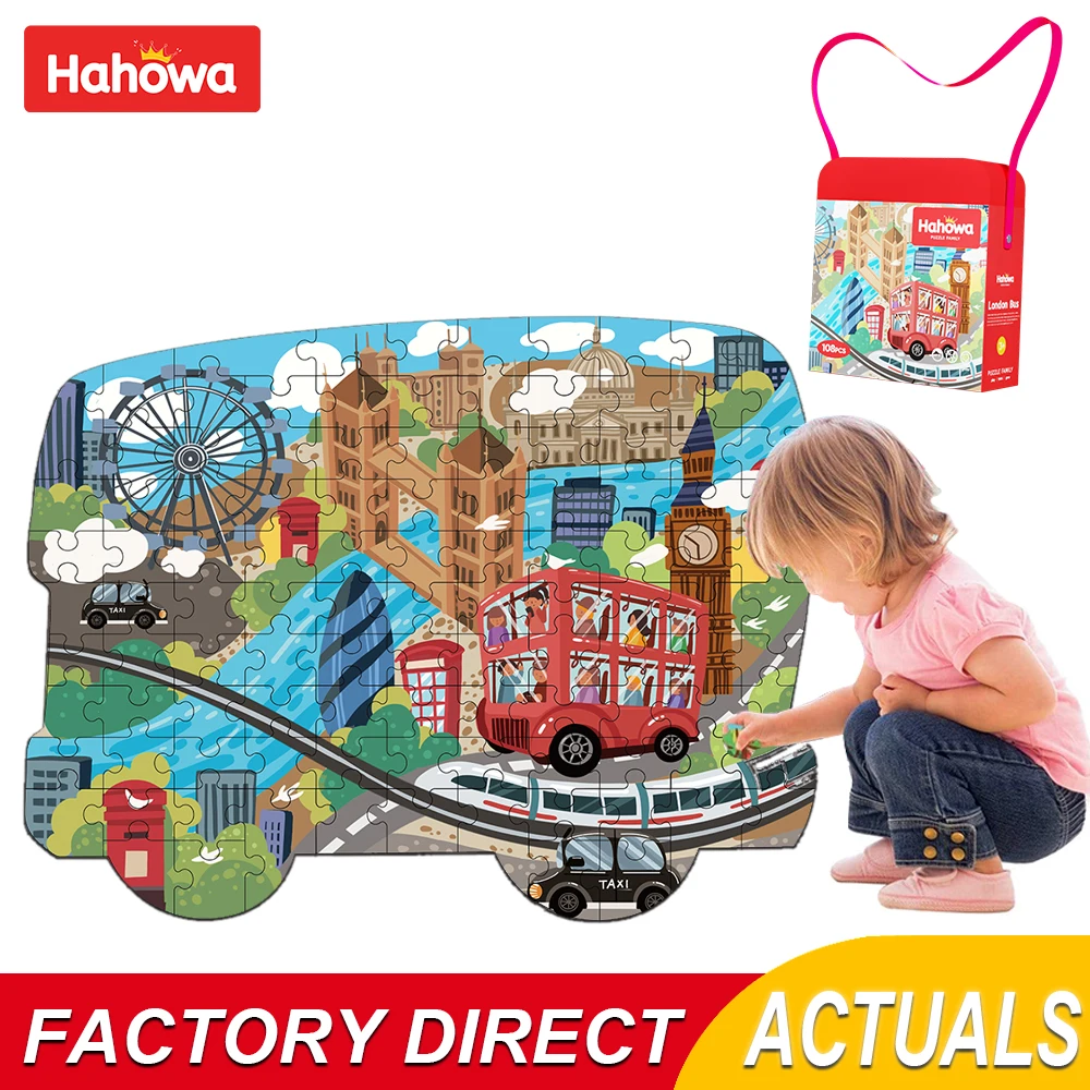 Jigsaw Puzzles for Kids Ages 4-6, Preschool Educational Large Floor Puzzles Toys Gift for Boys Girls 3 4 5 6 Years Old.