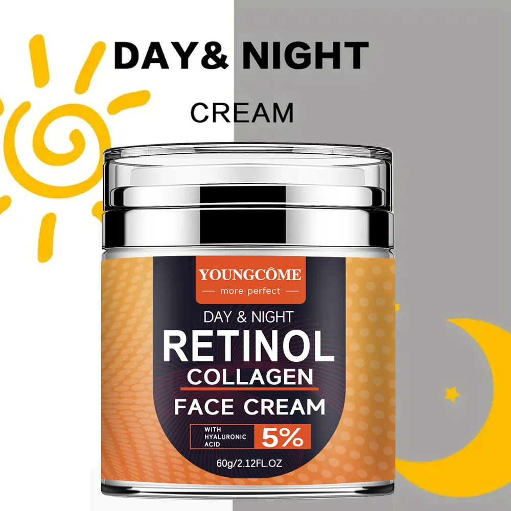 كريم ريتينول مرطب للوجه - كريم وجه مقاوم للشيخوخة للرجال والنساء - كريم وجه مع الريتينول والكولاجين وحمض الهيالورونيك #3