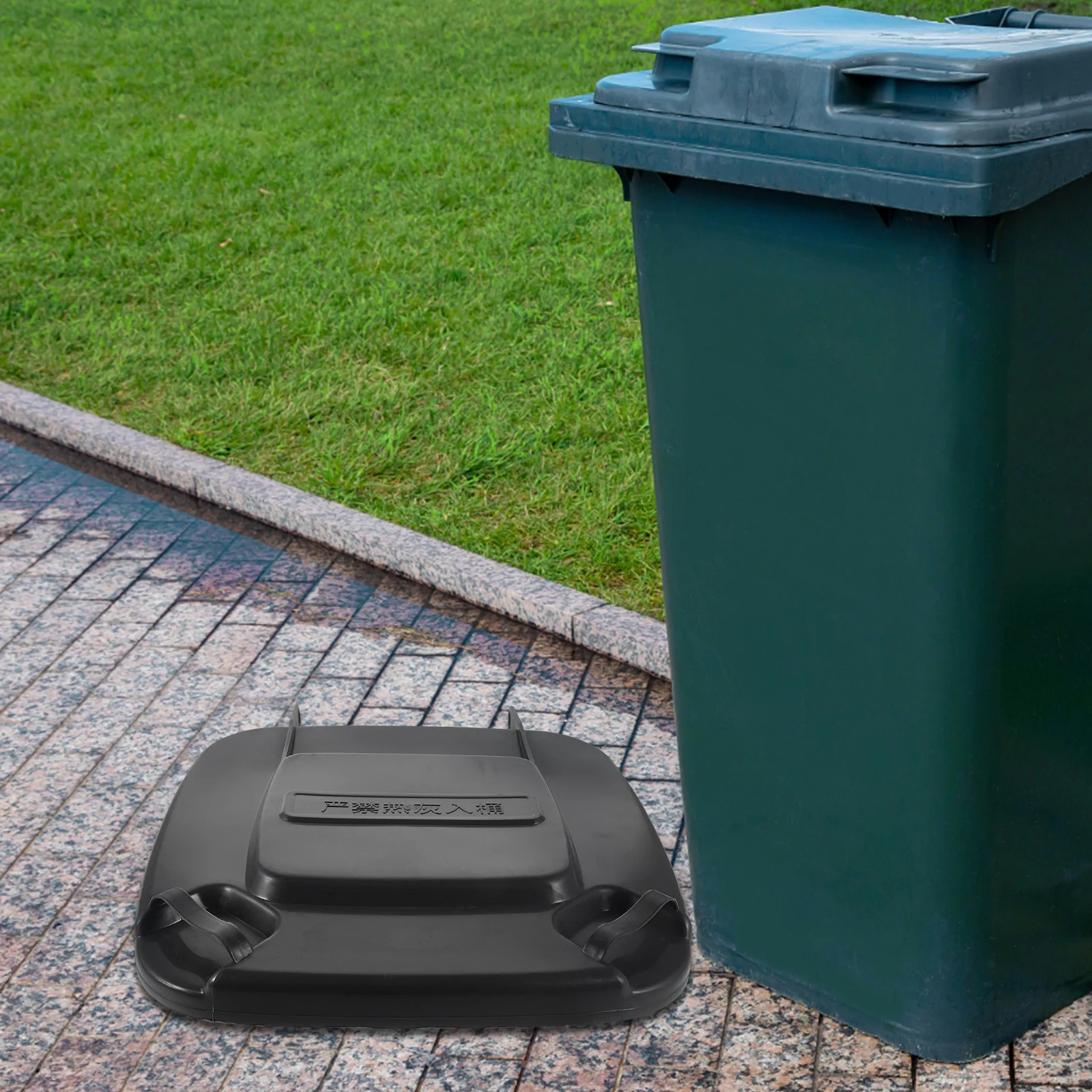 Kunststoff-Mülleimer-Deckel, Ersatz-Mülleimer, Klappdeckel, Outdoor-Mülleimer, Topper, Eimer-Abdeckung für Küche und Außenbereich, 50 l