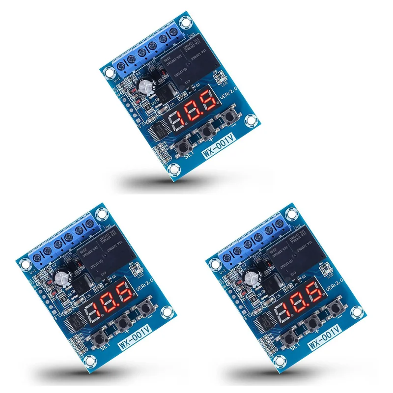 

AB13-3PCS Low Voltage Cutoff, Battery Voltage Monitor Module DC 12V Low Voltage Cut Off Charge Discharge Protection Board