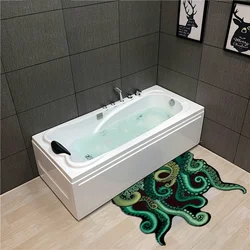 Welcome Mat Front Door Tentacle Microfiber Octopus Claw Mat Absorbent Bathroom Anti-slip Mat Entrance Bathroom Non-slip Mat