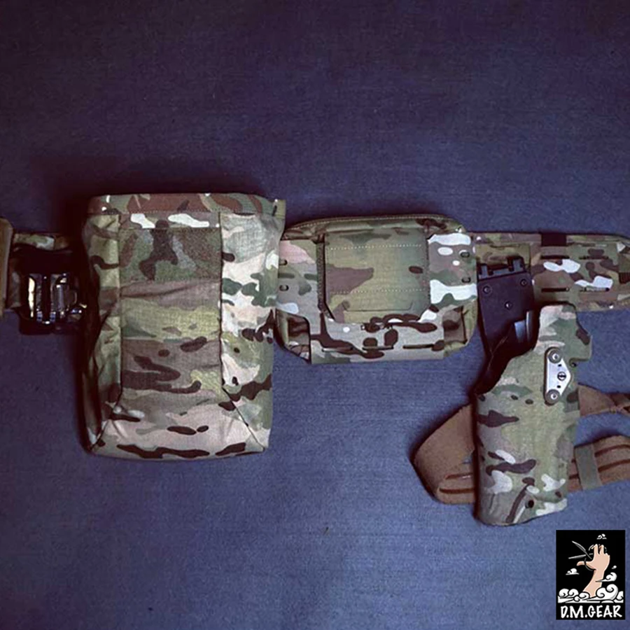DMgear-bolsa médica Horizontal de armadura MOLLE táctica, bolsa de utilidad cortada con láser