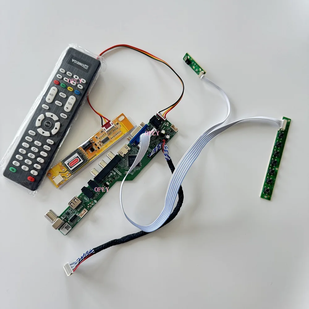 TV Controller driver board  monitor  vkit for N141I3 N141I3-L07x VGA HDMI-compatible USB RF LCD  monitor DIY panel AV screen