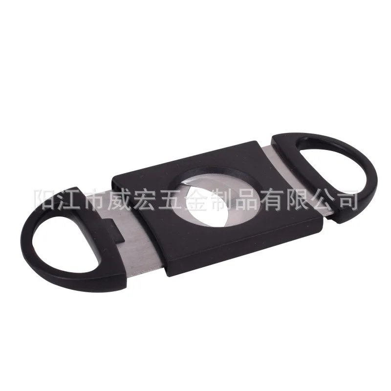 32MM Large Stainless Steel Blades Classic Cigar Cutter Plastic Cigar Cutter Guillotine Christmas Cigar Scissors Gift