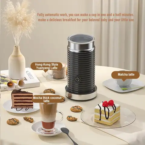 2026 New Upgrade Milk Frothing Machine，Automatic Milk Frother，Electric For Hot & Cold Froth, Froth Or Heat Milk，Multifunctional
