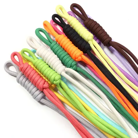 5pcs 24-28cm Colorful Handmade Braided Phone Lanyard Strap Nylon Rope Keychain For Phone Keychain Doll Pendants Cord Accessories