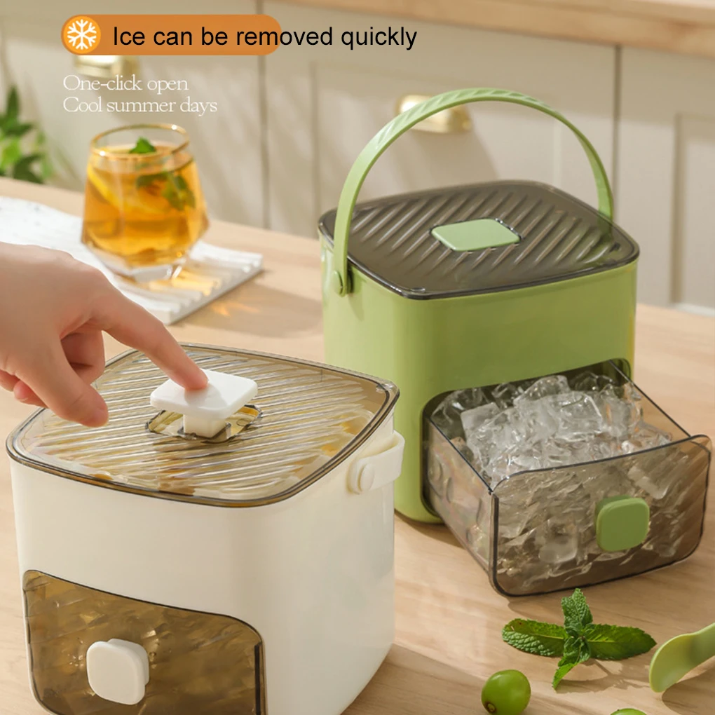 48Grid Ice Cube Mold Reusable Refrigerator Ice Maker One-touch Easy Release Homemade Ice Cube Tray Mold Home Ice Making Tool