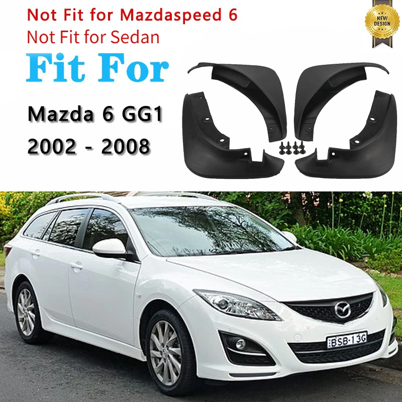 for Mazda 6 Mazda6 GG 2002 2003 2004 2005 2006 2007 Wagon Mud Flaps Splash Guards Mudguards Fender Flare Car Styling Accessories