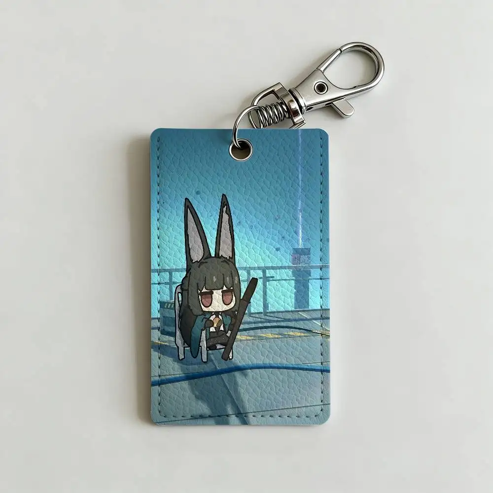 ZZZ H-Hoshimi Miyabi Card Holder Men And Womenn Universal Antirust Keychain Learther Access Drop Key Tag Ring