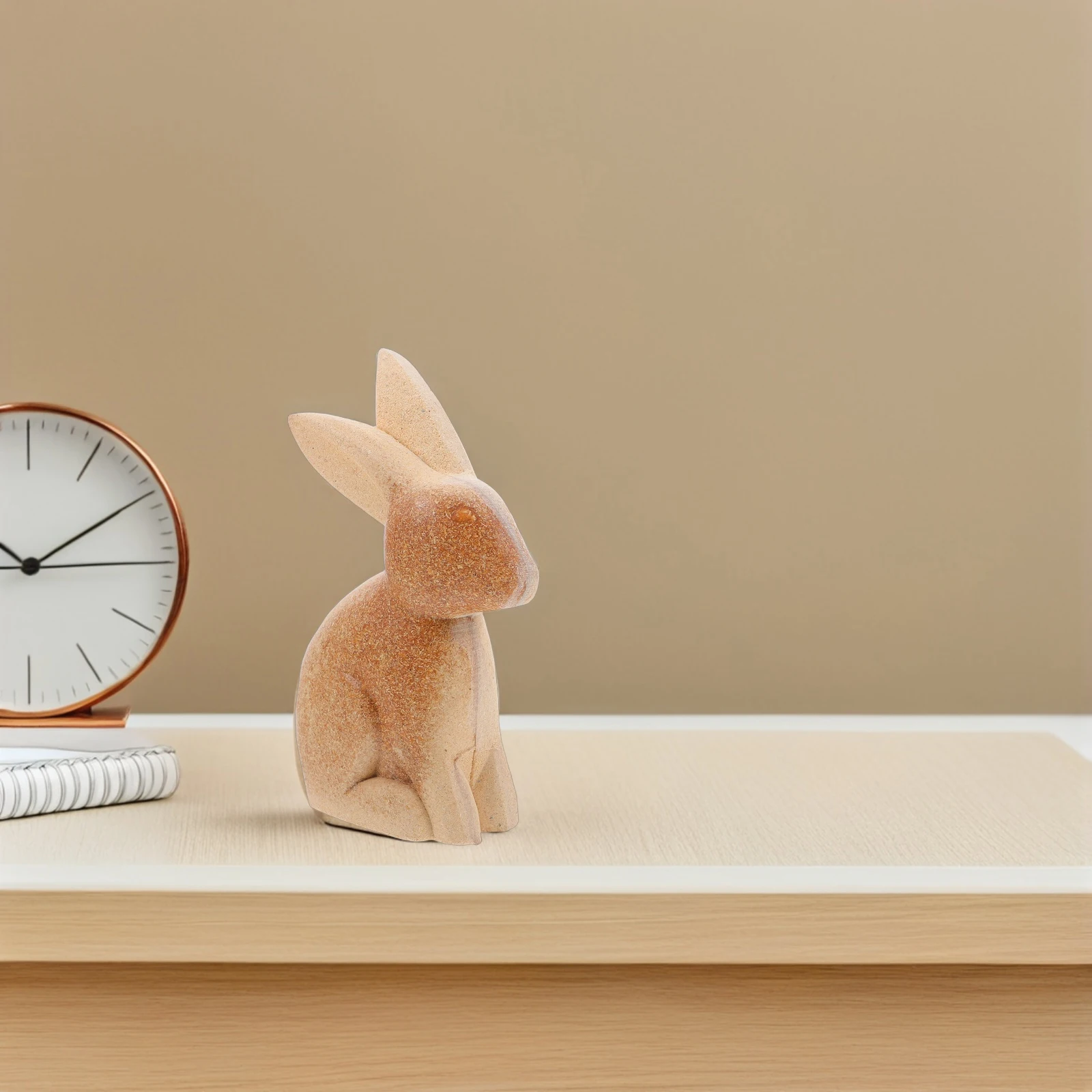 

4 Pcs Wooden Ornaments Unpainted Bunny Figures Easter Table Decor Craft Supplies Kids Activity Rabbit Wood Crafts Diy Animal