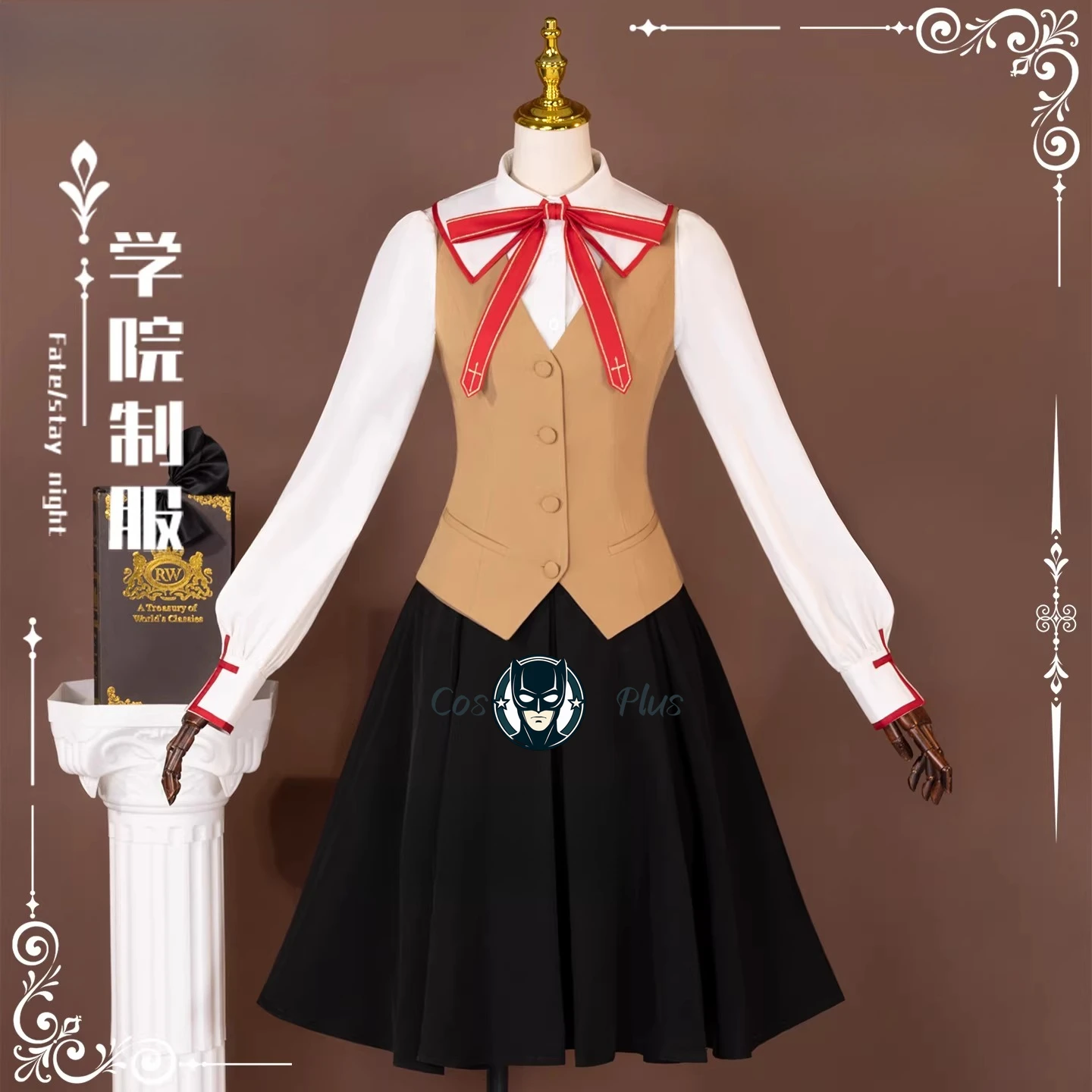 

Костюм для косплея по аниме Fate/stay night: Тосака Рин, женская униформа для вечеринок, одежда для ролевых игр на Хэллоуин