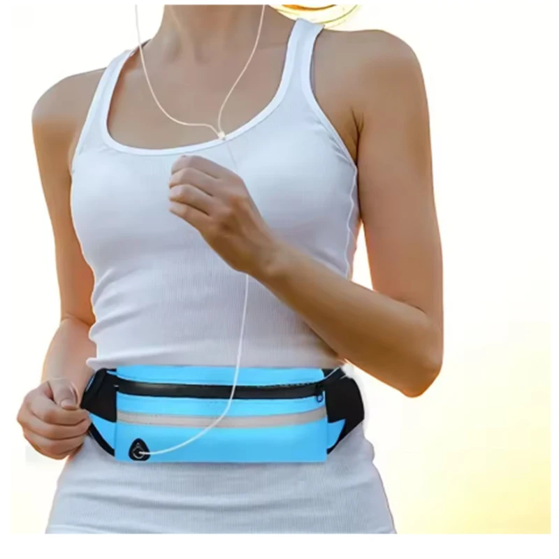 Sport-Hüfttasche - Wasserdichter, eng anliegender, stoßdämpfender Lauf-Gadget - Wasserflaschenhalter Handytasche – Detail 1