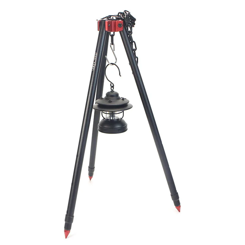 

Outdoor Large Bonfire Tripod Portable Camping Picnic Campfire Cooking Pot Hanging Chain Triangle Support Stand Rack Accessories