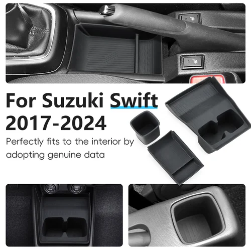 Imagen 2 del producto Bandeja portavasos para coche Suzuki Swift Sports ZC33S 2017 2018 2019 2020 2021 2022 2023 2024, organizador de almacenamiento para consola central