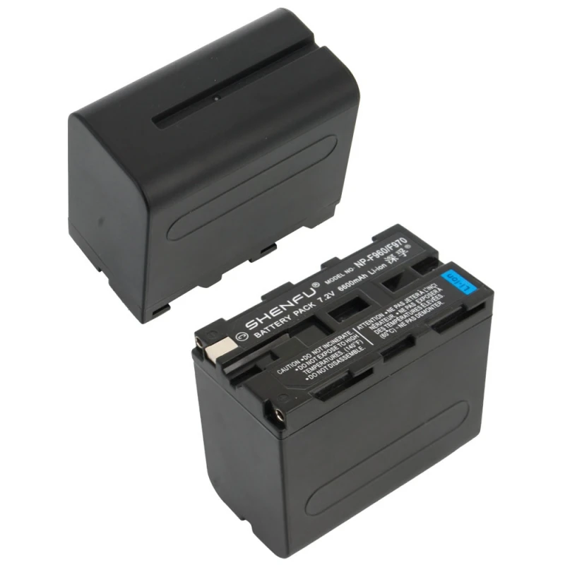 EACHSHOT-بطارية ليثيوم وشاحن ل Sokani X100 RGB ، Bicolor X60 RGB ، مصباح فيديو صغير LED ، NP-F960 ، 970 ، 7.2 فولت ، 6000mAh